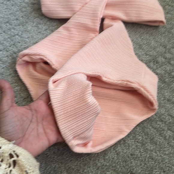 Pink Ribbed Swim Suit - Picture 4 of 7